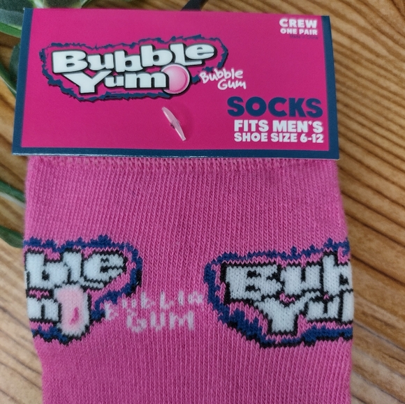 Bubble Yum Novelty Socks Unisex Size Mens 6-12 - Picture 3 of 6